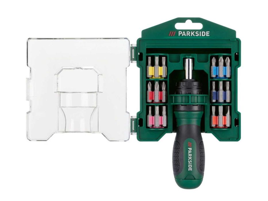 Parkside тресчотъчна отвертка PSRB 31 A1 и битове, 31 части