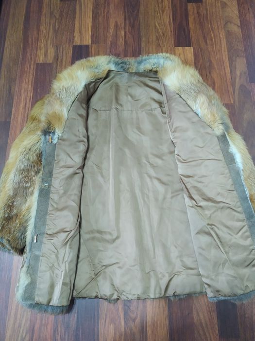 Haina din blana naturala de vulpe