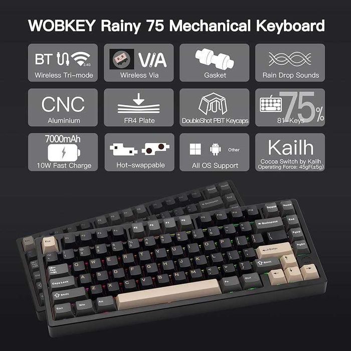 Wob Rainy 75 (Pro version) Клавиатура