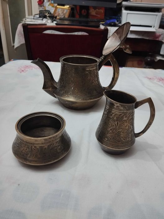 чайный набор бронзовый