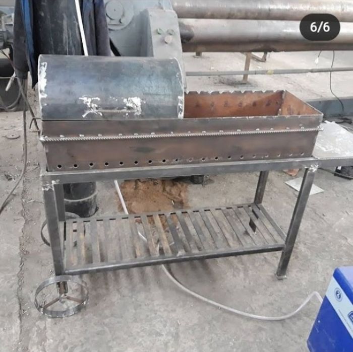 Мангал 1500мм*350мм*Н800мм.