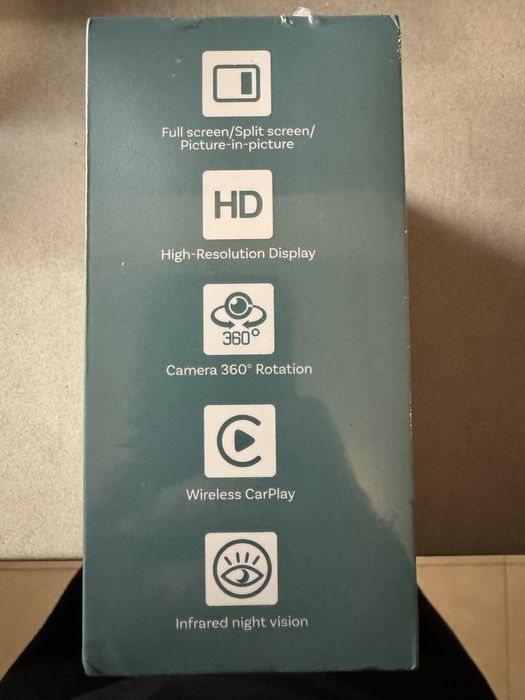 Ottocast Безжичен CarPlay с камера за задна седалка