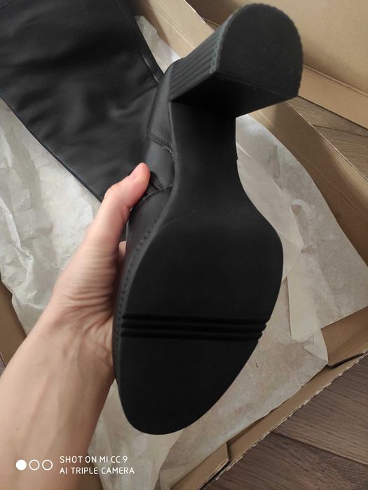 Alessa нови с етикет ботуши естествена кожа напа 37 размер