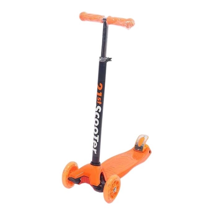 Детска сгъваема тротинетка 21st Scooter със светещи силиконови колела