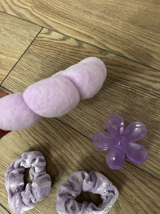 Set SPA ingrijire fete: bentita catifea  clema elastice bratari