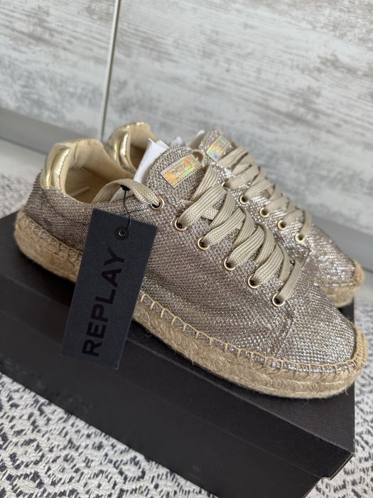 Еспадрили Replay в златисто