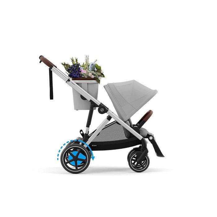 Нова Електрическа Бебешка Детска Количка Cybex e-Gazelle S, 0-4 г, 0-22 кг, 2 години Гаранция, Подходяща и за 2 Деца