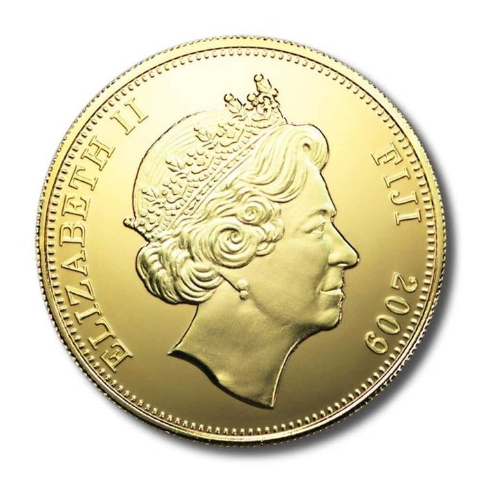 $1 Fiji 2009, Explorers of the Pacific Sir Francis Drake/Elizabeth II,