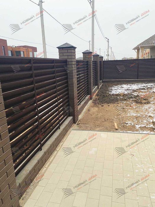 Забор жалюзи еврожалюзи