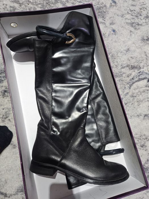 Сапоги кожаные на осень