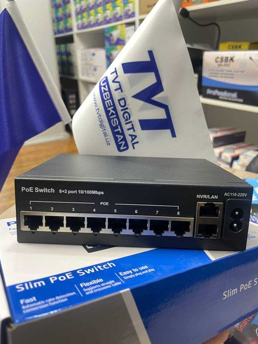 Poe Switch 8+2 10/100 mb