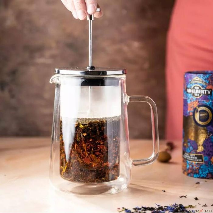 Infuzor pentru cafea, ceai, din sticla, 600 ml, Klausberg