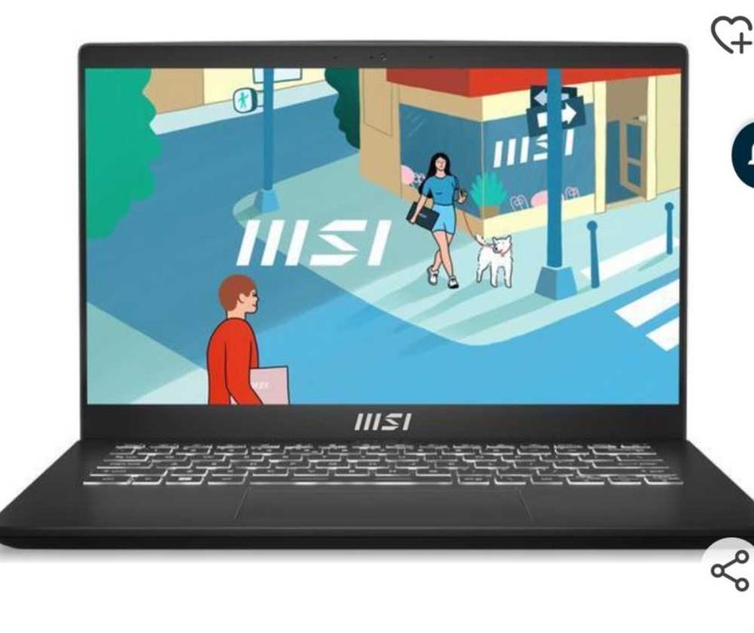 MSIModern НОВ ,16 gb ram ultra thin and light  16gb ram 512 Ssd Laptop
