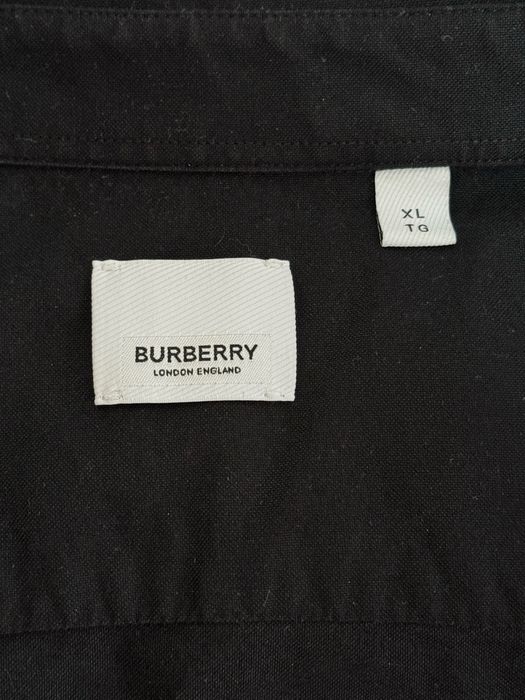 Cămașă Burberry – neagră, logo print – mărime XL