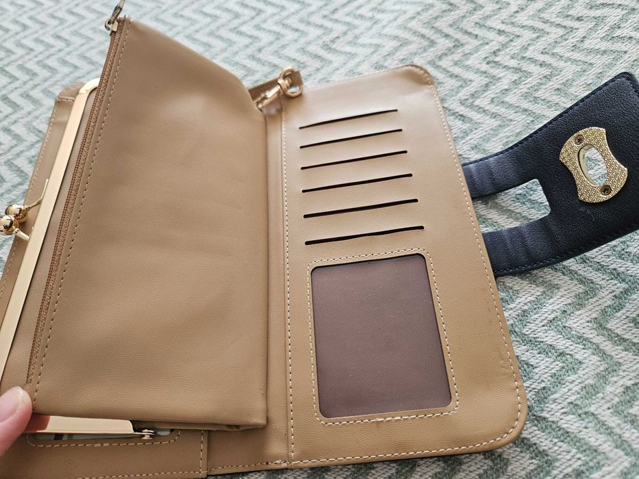 Портмоне тъмно синьо