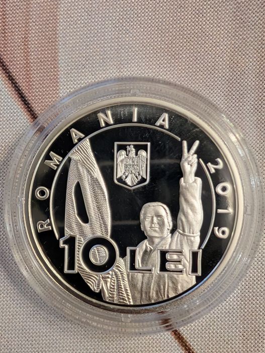 Monedă argint BNR 10 lei 2019 - 30 de ani de la Revoluția din 1989