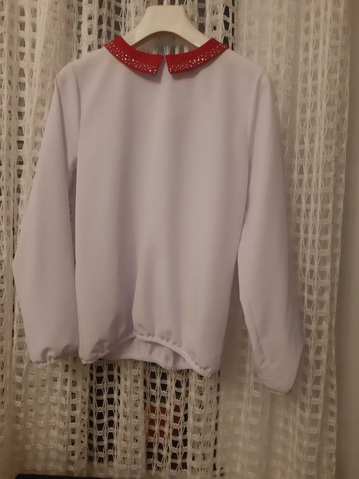 Cămasă deosebită și vestă blăniţă  fetiţă  10-12