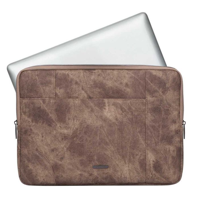 ^ Чехол для ноутбука RIVACASE 8904 beige Laptop sleeve 14" / 12