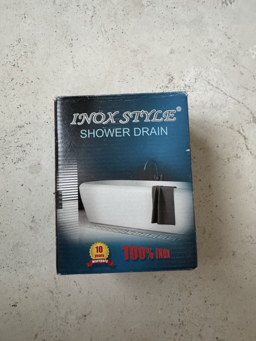 Рогов сифон с плочка за баня INOX STYLE