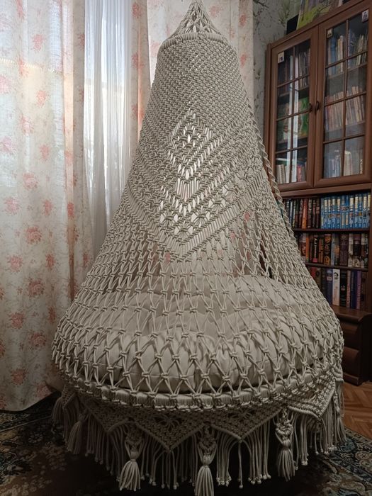 Гамак - шатёр, технике макраме