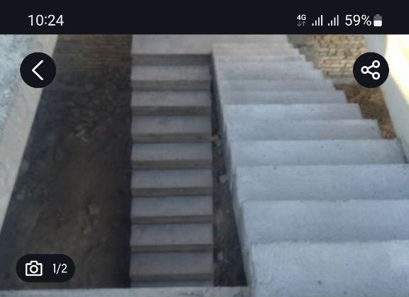 Beton  zinalar quyamiz kelishilgan narxlarda bitta poyasi 170ming