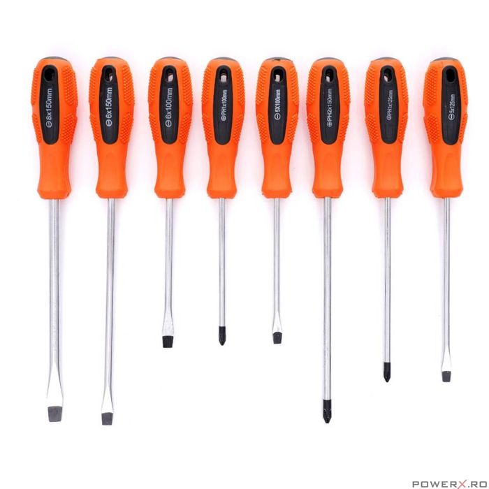 Set surubelnite si biti 100 elemente, cu suport pentru depozitare,