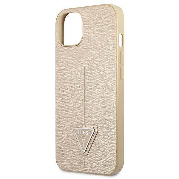 Guess hardcase saffianotriangle logo - дизайнерски кожен кейс за iphon