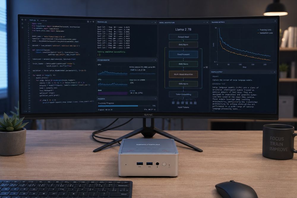 Workstation Minisforum NAB9 Plus | i9-12900HK / 32GB/1TB SSD/Oculink