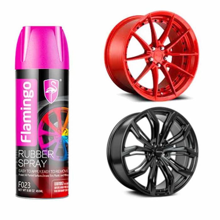Спрей боя гумено покритие Flamingo - 6 цвята 450 мл.