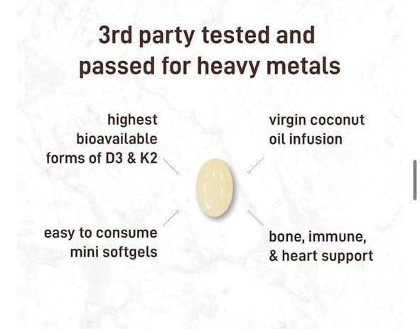 Vitamin d3 k2,10.000 iu + 200 mcg,kokos yogi bilan,d3,витамин д3-к2