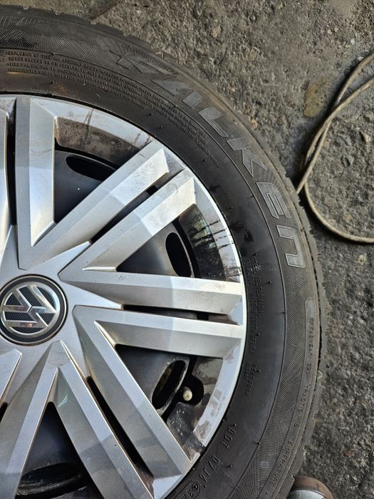 4 jante 5x100 cu anvelope vara 185 70 14 Falken