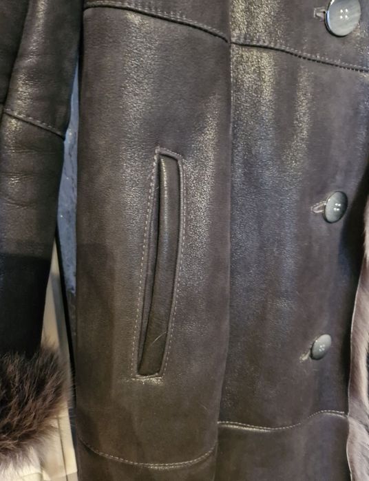 Palton din blana naturala L