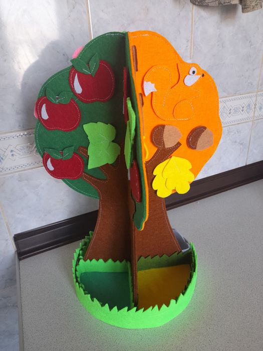 Дерево 4 сезона из фетра