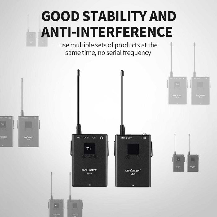 Безжичен микрофон K&F Concept M9 Pro