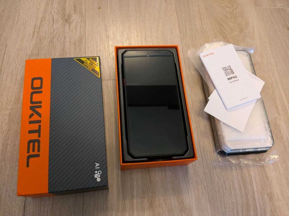 Нов удароустойчив смартфон Oukitel WP60 5G 7.2 inch screen 512GB/48GB 10000mAh 5G/NFC Black 360g