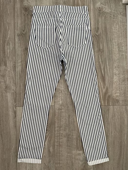Pantaloni navy cu talie inalta nr.Xs