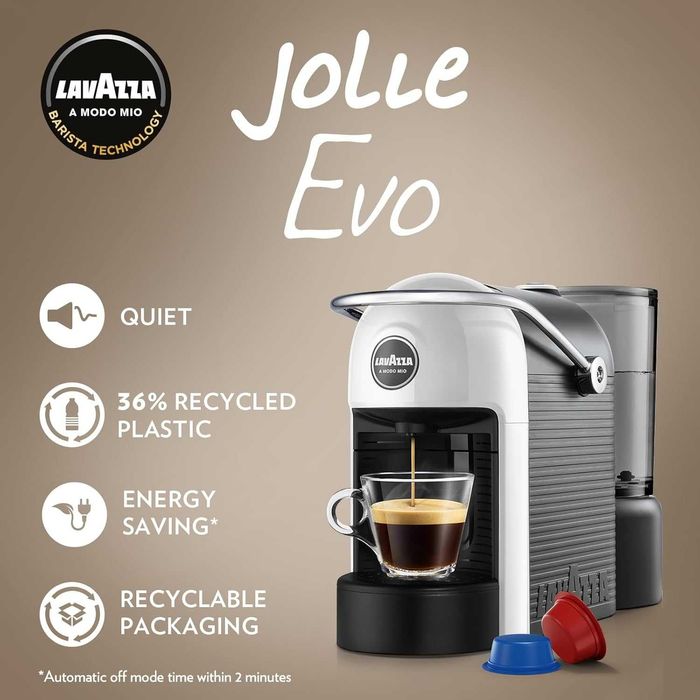 Еспресо кафемашина с капсули Lavazza A Modo Mio Jolie Evo (Бяла)