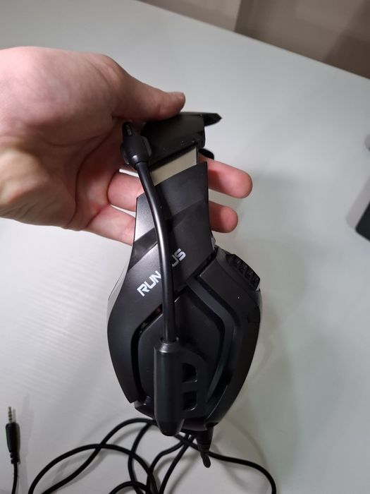 Casti gaming profesionale Runmus® K1-B RGB, cu microfon