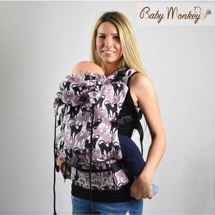 от 5+ месеца | Ергономична раница Baby Monkey Regolo - Catlike