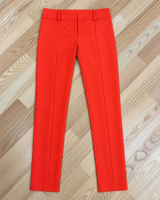 Pantaloni Patrizia Pepe damă corai, mărimea XS, croială slim elegantă