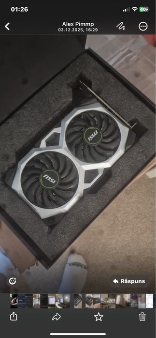 Vand gtx 1650TI nou aproape.