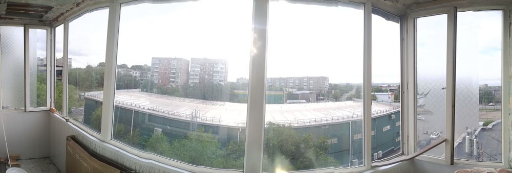 Рама балконная пластиковая