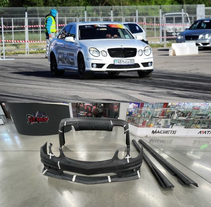 Бампер на мерседес w 211 e63 AMG