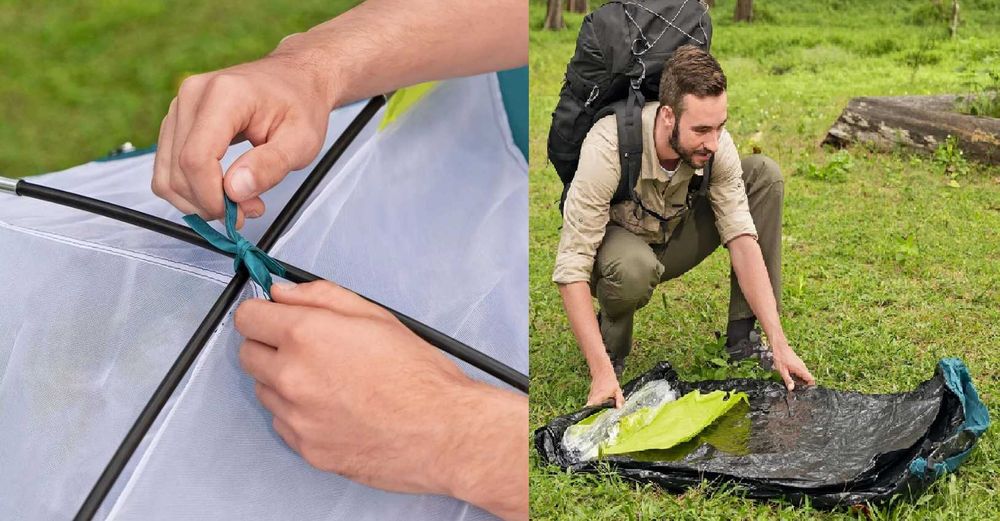 Палатка BestWay-68143b 4-местная 240x200x135 см Доставка бесплатно