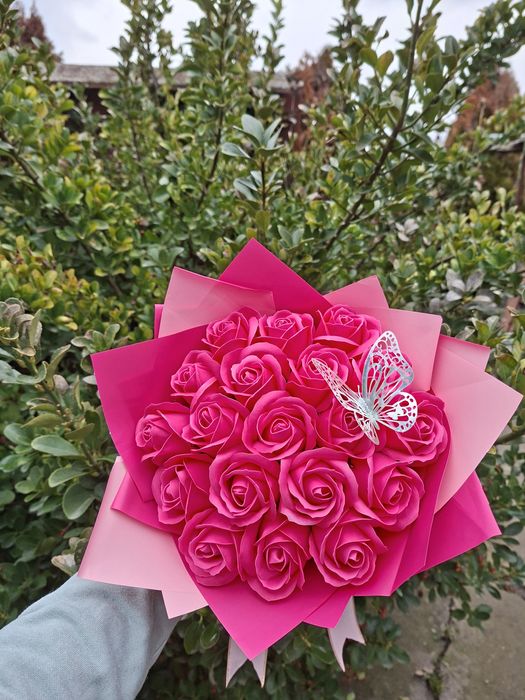 Buchet din trandafiri de sapun