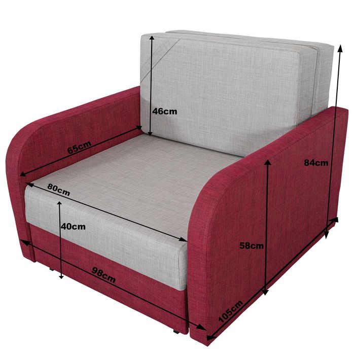 Fotoliu pat Extensibil - Pentru  Hoteluri, Pensiuni, Spatii cazare