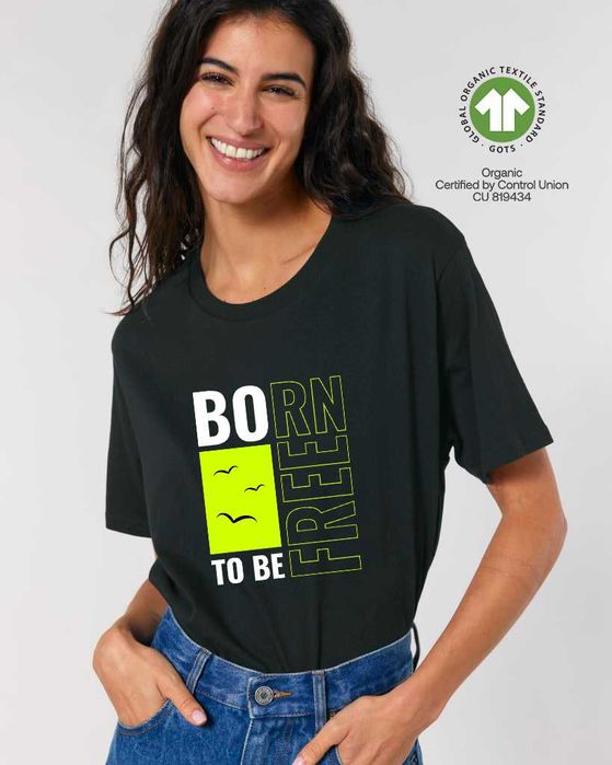 Тениски с надпис Born Free