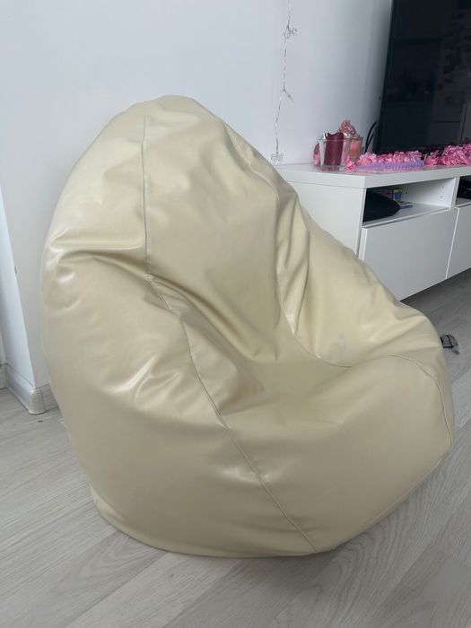 Fotoliu beanbag piele XL