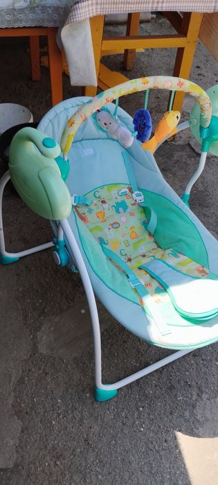 Детский шезлонг кресло кочалка