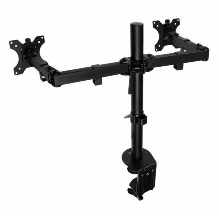 Стойка за 2 мониторa за бюро, Регулируема, до 32"